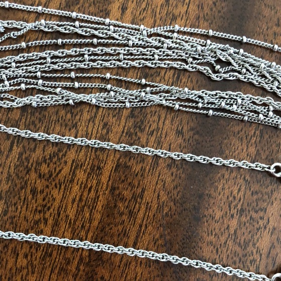 Brighton retired long length multi chain swirl link necklace & earrings - Picture 8 of 16